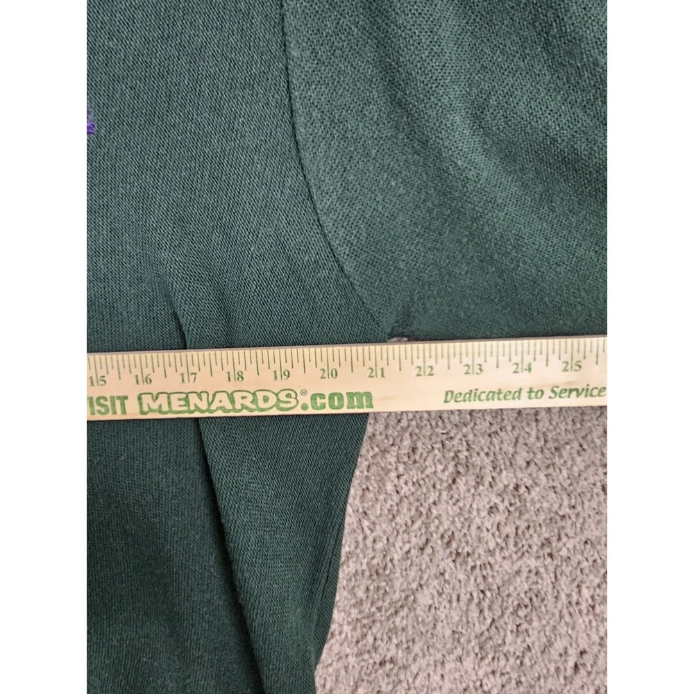 Vintage Izod Green V Neck Knit Preppy Sweater Men's Small Made USA Grandpacore - Picture 6 of 12